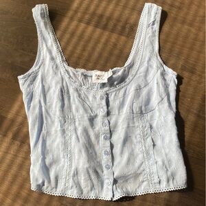 Princess Polly Cheyla Coquette button up lace Top